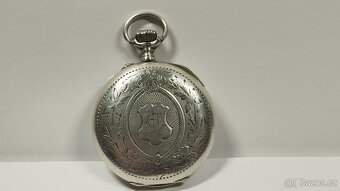 Staré stříbrné kapesní hodinky, stříbro, ag, zasiláme ihned - 3