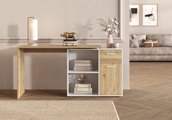 Rohový psací stůl AUGSBURG - 3