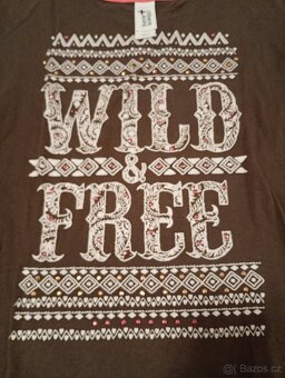 Hnědé dívčí tričko - 3