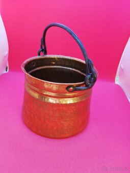 Měděná nádoba s držadlem - 3