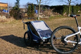 Elektrokolo Haibike + vozík THULE Chariot Cross double 2 - 3