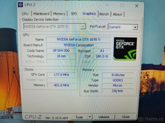 Grafická karta nVidia GeForce GTX 1070Ti - 8GB - 3
