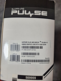 Prodám SAPPHIRE PULSE Radeon RX 6800 16G - 3
