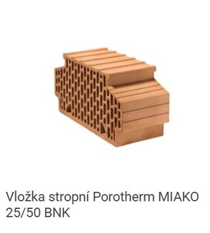 Miako vložky Porotherm - 3
