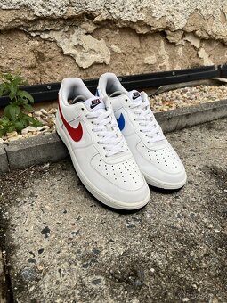Boty Nike Air Force 1 Low White Red Blue - 3