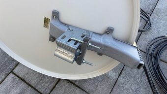Satelitní parabola + dual LNB konvertor + 4x koax kabel - 3
