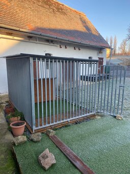 Kotec na psa včetně zateplené boudy nové nepoužité - 3