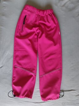 Zateplené softshellové kalhoty vel. 134 a mikina 128/134 - 3