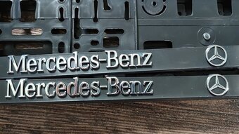 3D chrom. podlozky pod SPZ 2Ks AMG - 3