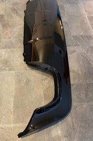 BMW E60/E61 (03-10) zadního difuzor, ABS plast, ČERNÝ LESKLÝ - 3