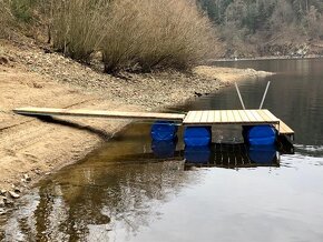 Plovoucí kotevní molo 3x2 metry s lávkou - 3
