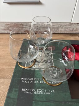 Foukané skleničky na brandy, rum, koňak - 3
