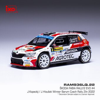 Modely Škoda Fabia Rally2 1:43 IXO - 3