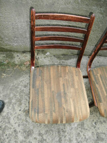 Židle 4 ks dřevěné ohýbané čalouněné RETRO za 200 kč - 3