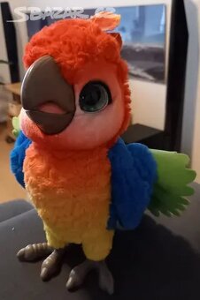 Mluvící papoušek 28 cm plyšový robot - 3