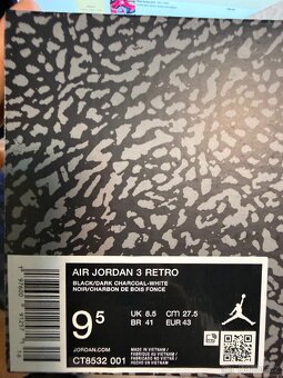Prodám Jordan 3 Black cat - 3