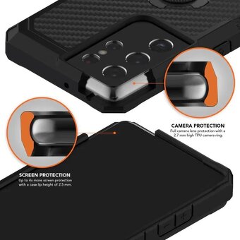 Rokform Kryt Rugged pro Samsung Galaxy S21 Ultra, černý - 3