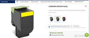 Lexmark 80C2HY0 Žlutý Toner - 3