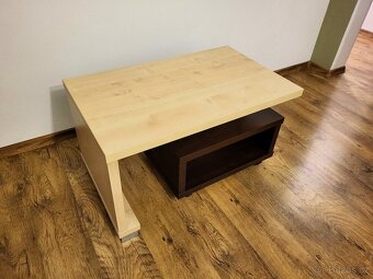 Konferenční stůl, lamino, odstín: jasan/wenge - 3