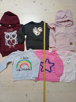 Oblečení - mikiny, kalhoty, trika vel 86-92 - 3