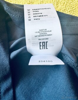 Gant navy blue crew neck t-shirt - 3