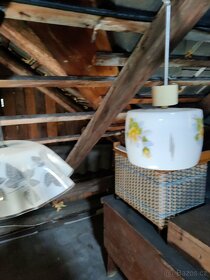 staré světla,skleněné nádoby kredenc - 3