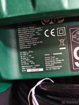 Prodám novou tlakovou myčku parkside se slevou - 3
