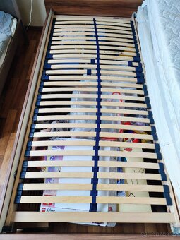 Manželská postel 200x180 s rošty - 3