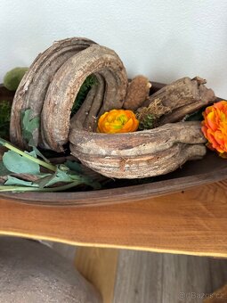 Dřevěná mísa s dekorací - 3