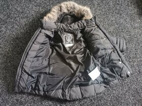 Zimní černá bunda C&A vel. 92 - 3
