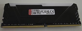 Kingston FURY 16GB DDR4 Beast RGB + pasivní chladič - 3