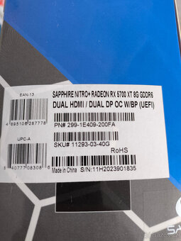 Grafická karta Sapphire Nitro+ Radeon RX 5700 XT - 3