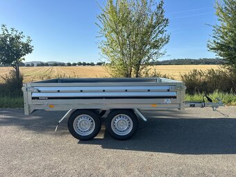 Přívěsný vozík nebrzděný do 750kg , dvě nápravy 2x 750kg - 3