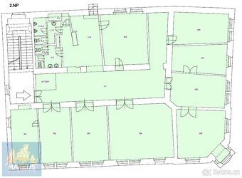 Pronájem nebytových prostor (325 m2), Agora Flora – Vila, 2. - 3