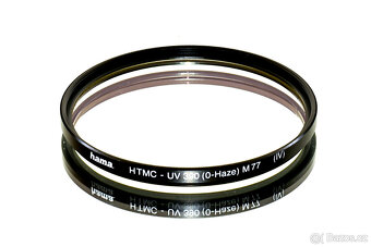 2 ks Hama 77mm UV HTMC + CPL polarizační NEPOUŽITÉ - 3