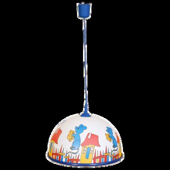 DĚTSKÝ LUSTR - MODRÁ MYŠ - 3