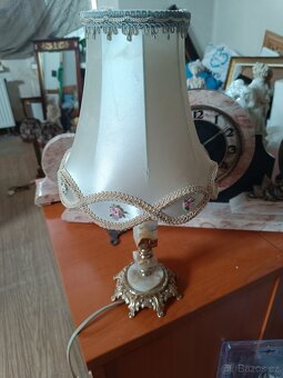 Stolní lampa vintaže, masaz, mramor - 3