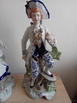 Vysoké porcelánové figury - 3