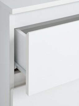 Skříň, Komoda 4 zásuvky bílá moderní - 3