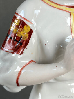 XL soška Dívka s kopretinou 29.5 cm, Polonne USSR - 3