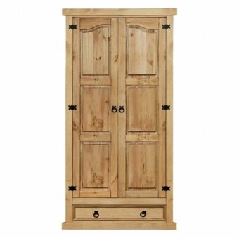 Dřevěná skříň 2dveřová CORONA vosk 162820 - 3