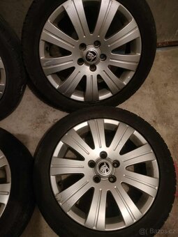 ☀️4ks alu disky orig. Škoda 5x112 R17 pneu 225/45 r17 - 3
