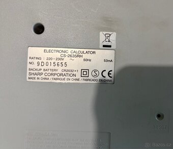Tisková kalkulačka Sharp CS-2635RH - 3