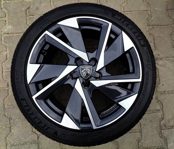 Alu kola originál Peugeot 308 5x108 R17 KRÁSNÁ TOP SADA - 3