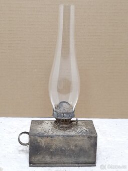 Retro petrolejová lampa ČSD - ČSSR - 3