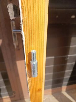 Dřevěné palubkové dveře zateplené, levé - 3