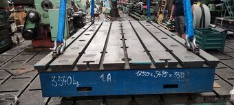 litinová upínací deska s T drážkami 3500x1750x350mm - 3