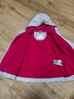 Holčičí nepromokavá zateplená bunda, vel. 116/122 cm - 3