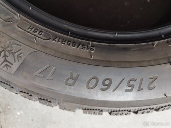 2 ZIMNÍ MICHELIN 215/60 R17 - TOP STAV - 3