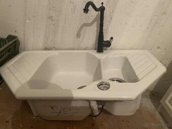 Keramický dřez – dvoudřez s odkapávací plochou - 3